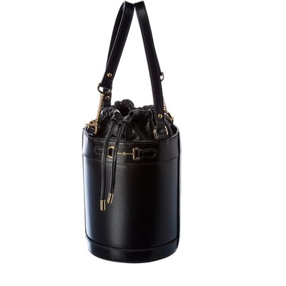 Gucci Handbags - Gucci Horsebit Black Leather Bucket Bag NEW WITH DUST BAG